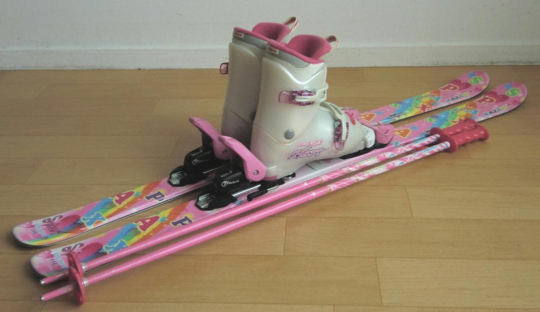 ■■1月限定■送料無料■KAZAMA■子供用スキーセット■116/22■WAX■