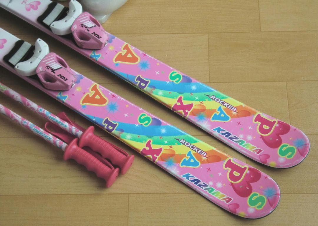 ■■1月限定■送料無料■KAZAMA■子供用スキーセット■116/22■WAX■