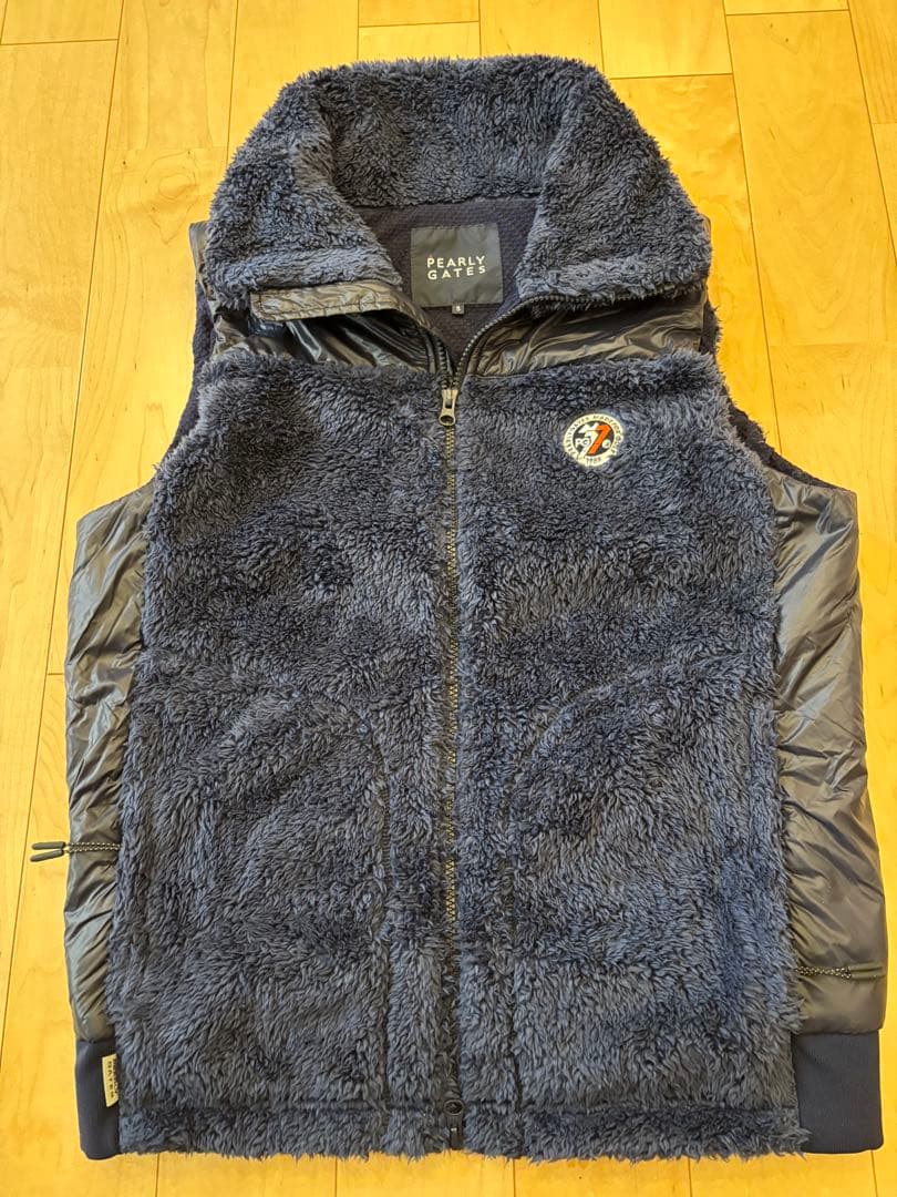美品 PEARLY GATES フリース ボア ベスト パーリーゲイツ