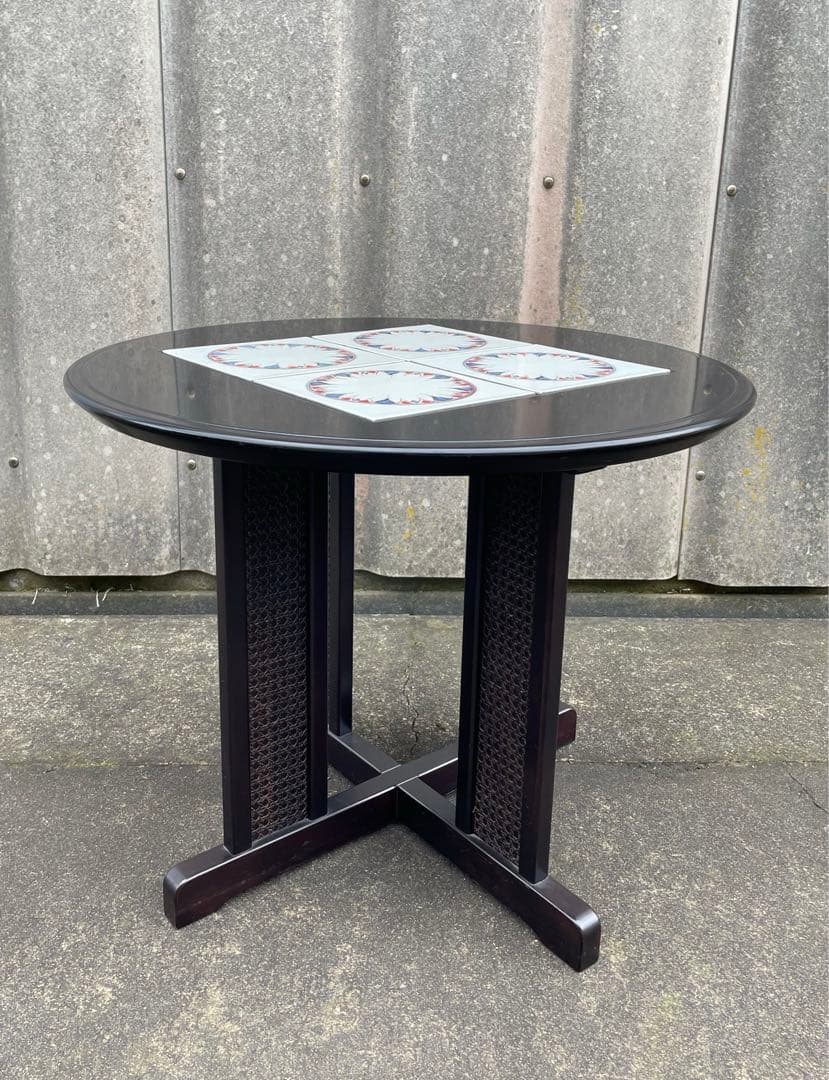 モリシゲ家具/MORISHIGE/高級家具/メヌエット/ラウンドテーブル/タイル