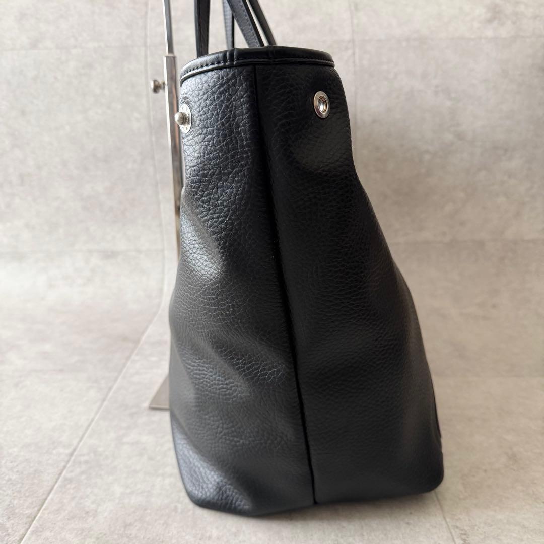 ヴィヴィアンウエストウッド　トートバッグ　オーブ　2WAY　黒　レザー　シボ革