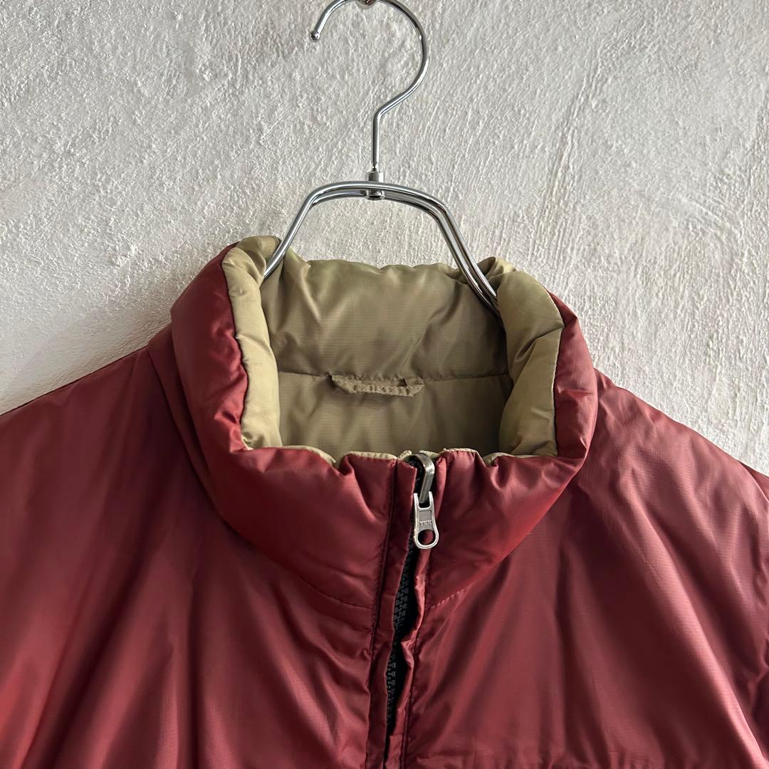 00S Eddie Bauer グースダウン リバーシブル ダウンベスト