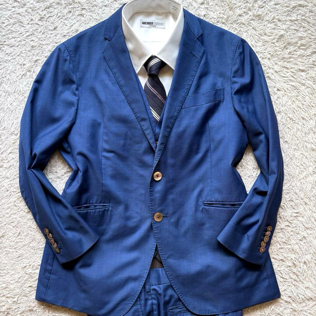 ★ロロピアーナ★ 3ピース Super170s  WISH 青 スーツ