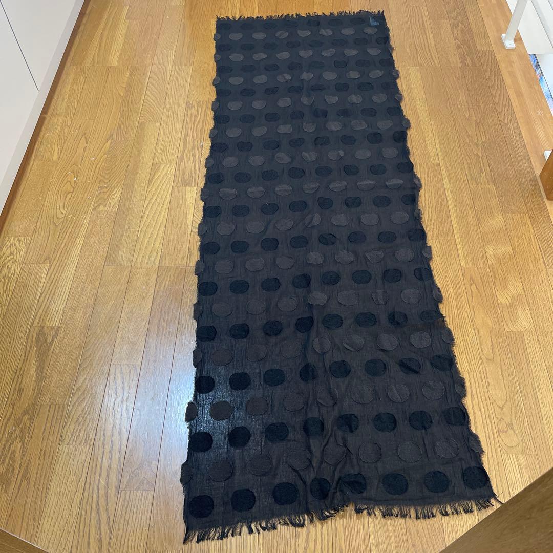 YuyamimiY's ブラックドット柄 ストール