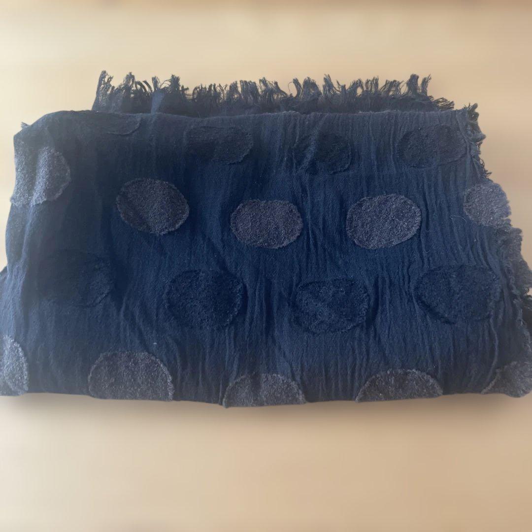 YuyamimiY's ブラックドット柄 ストール