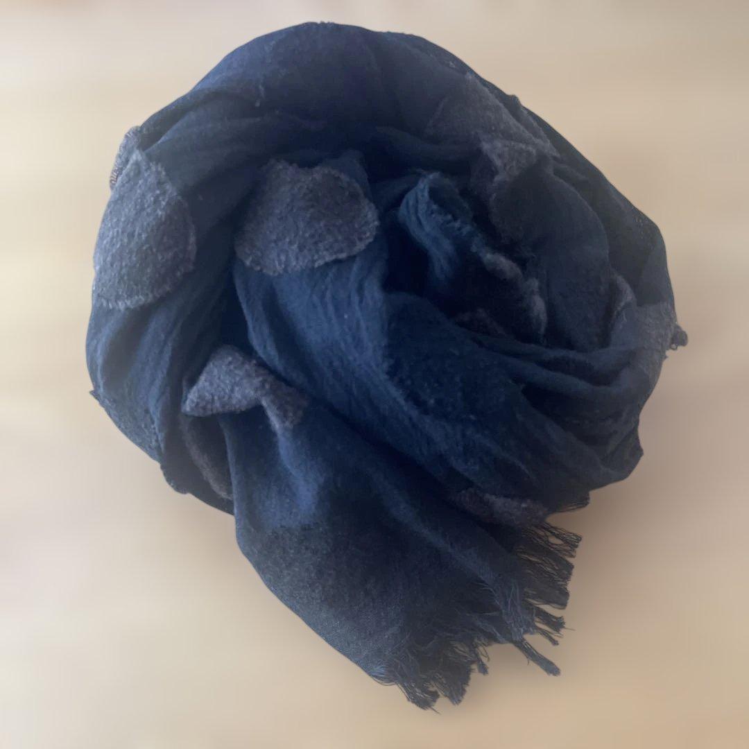 YuyamimiY's ブラックドット柄 ストール