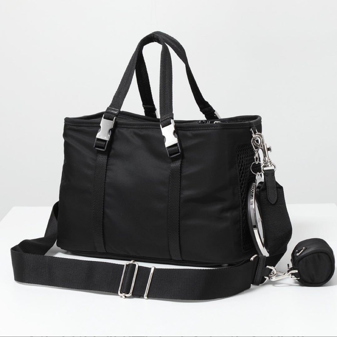 PRADA RE-NYLON トライアングル ロゴ ペットキャリー バッグ