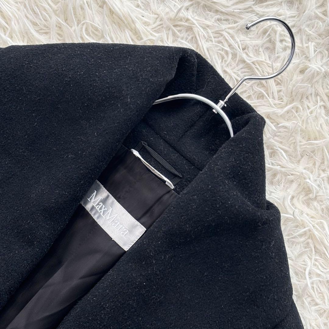 ✨良品✨ マックスマーラ 銀タグ ガウンコート ヴァージンウール100% 女優襟