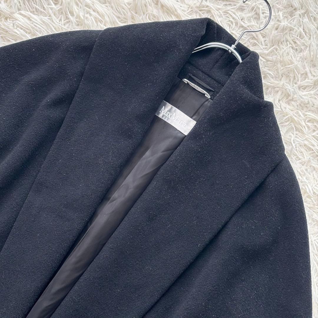 ✨良品✨ マックスマーラ 銀タグ ガウンコート ヴァージンウール100% 女優襟