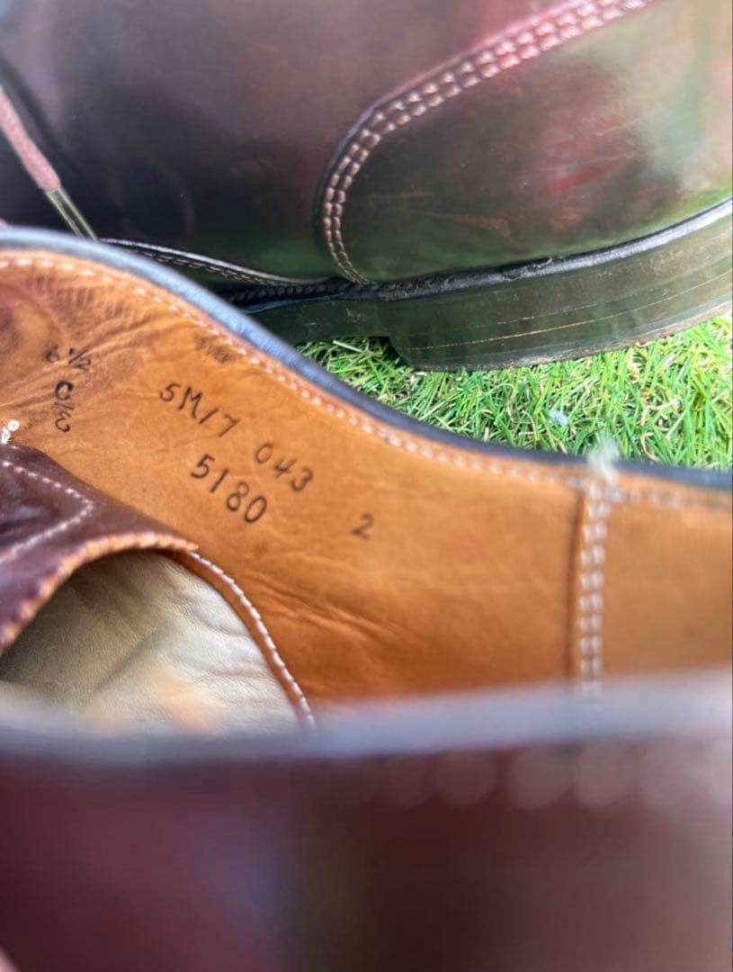 マ*ロ様 【Alden /オールデン】5180 コードバン バーガンディ 6/E