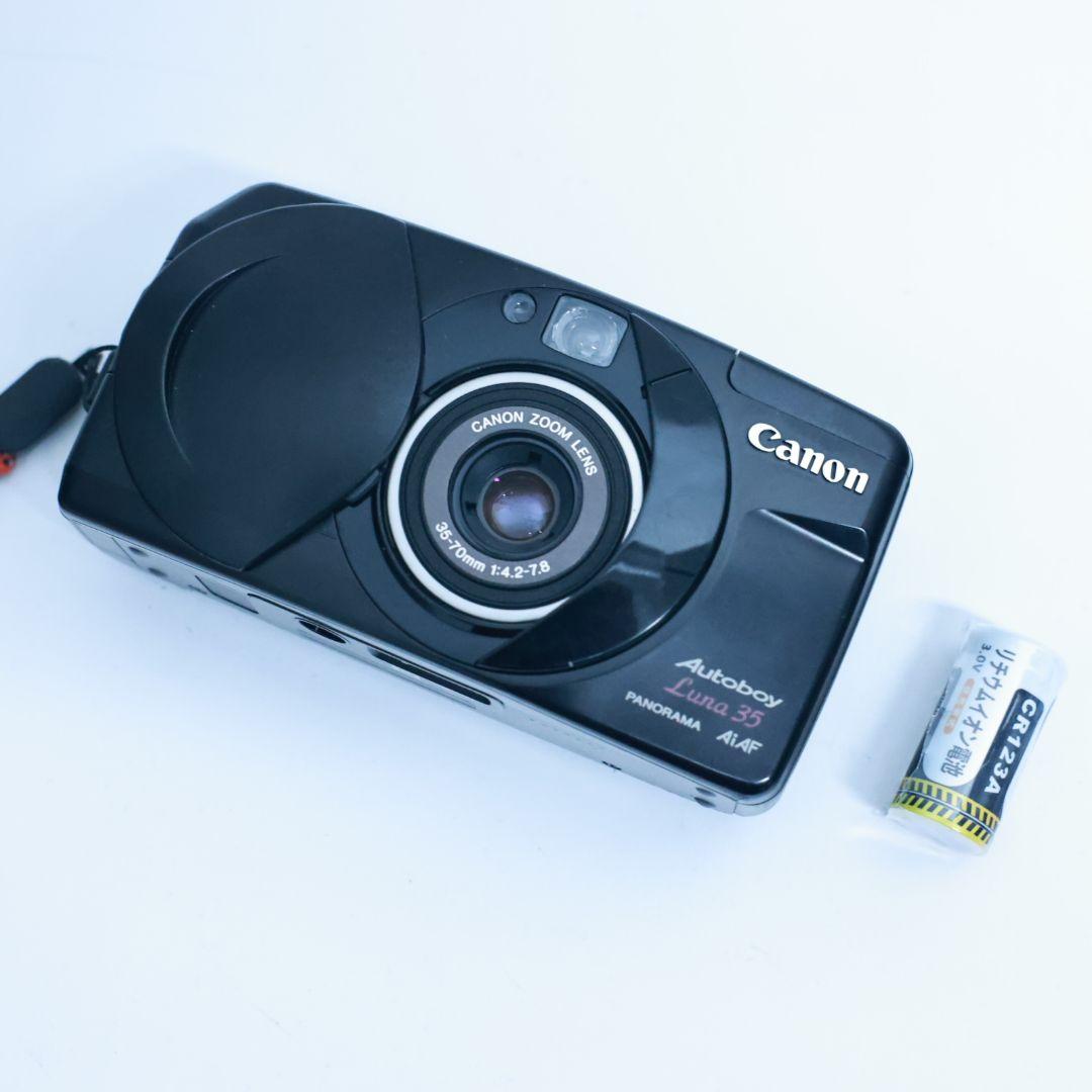 フィルムカメラ Canon Autoboy Luna 黒　Black 電池付き