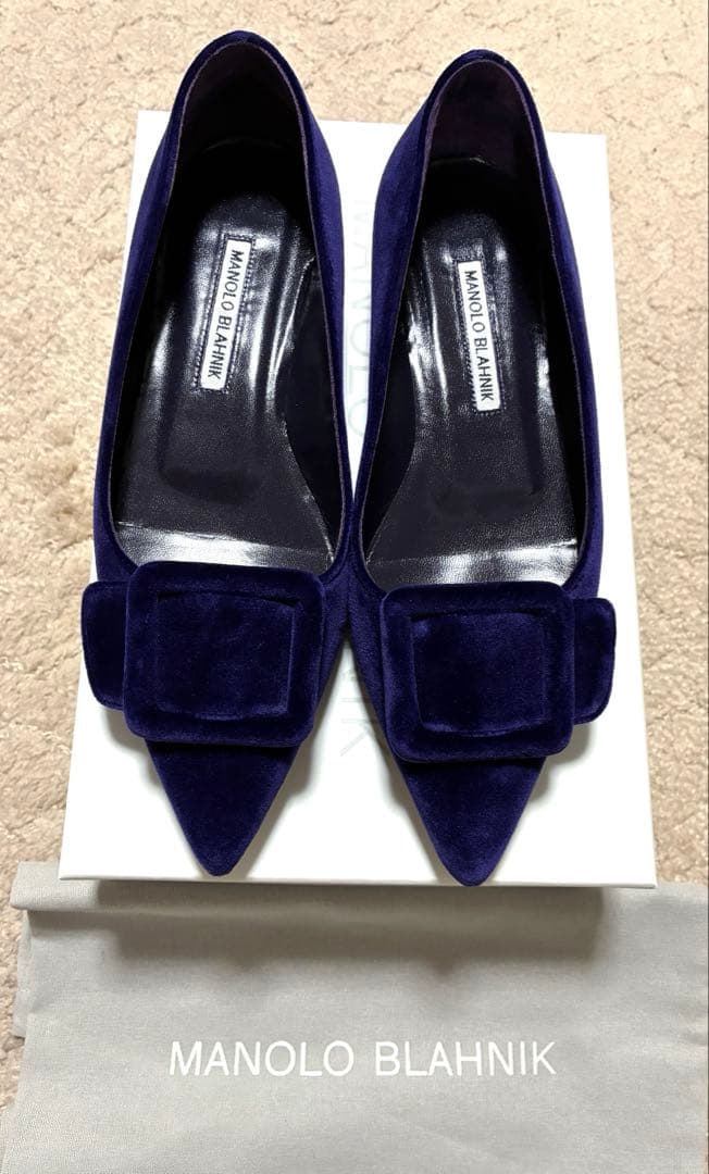 マノロブラニク　メイセール　フラットシューズ　36