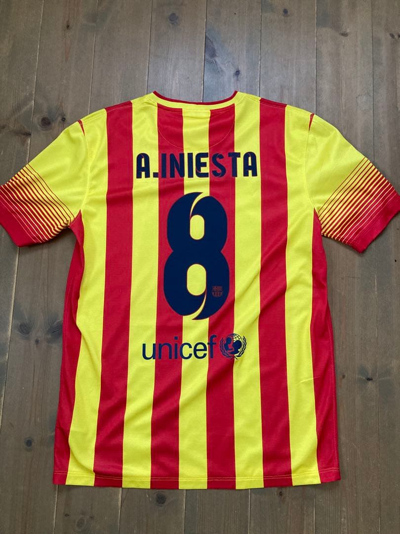 FCバルセロナ 13-14 アウェイ イニエスタ 8 Mサイズ