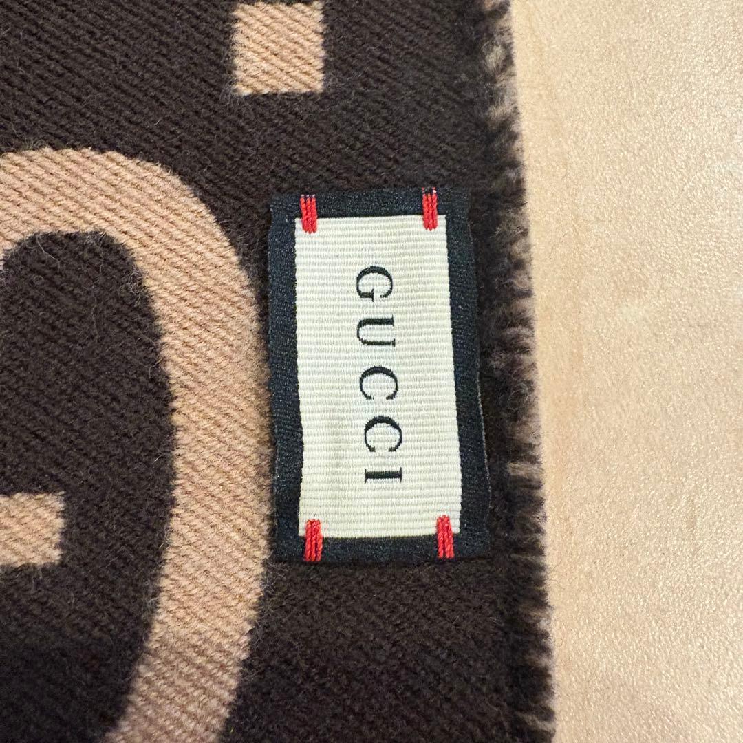 GUCCI GGロゴ マフラー 35 x 190 cm