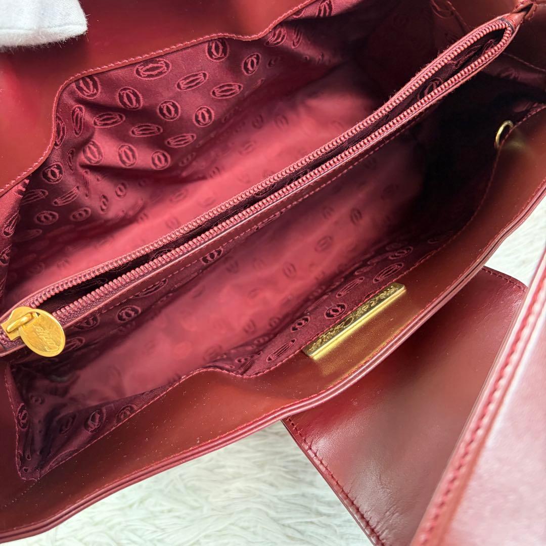 美品✨カルティエ マストライン ショルダーバッグ ターンロック レディース