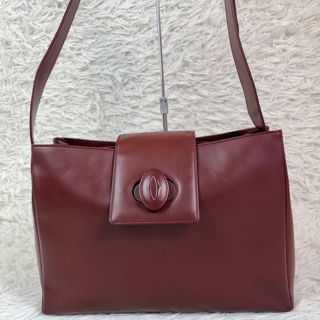 美品✨カルティエ マストライン ショルダーバッグ ターンロック レディース