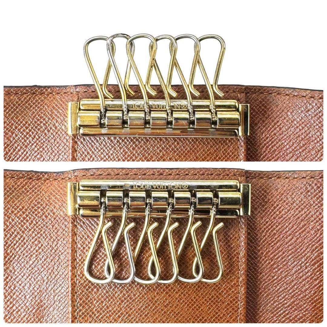 良品 ルイヴィトン ミュルティクレ6 モノグラム キーケース KEY 鍵 6連