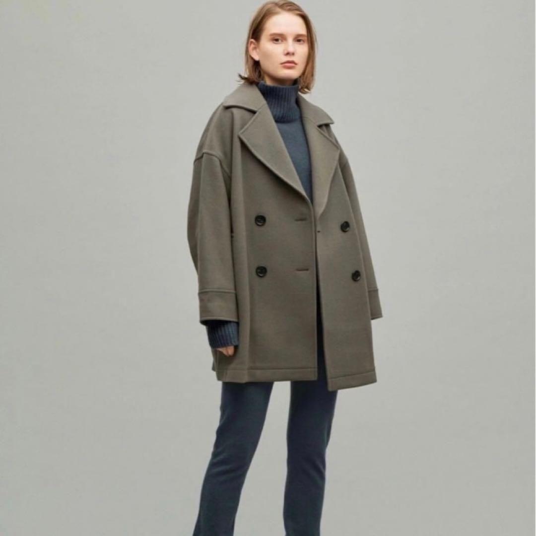 美品 アンクレイヴ uncrave プルーフ メルトン Pコート