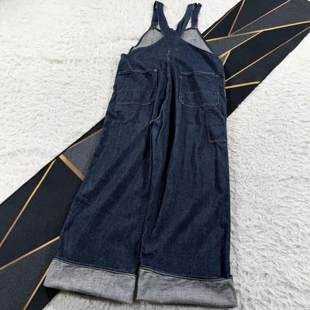 45R オーバーオール インディゴブルー ジーンズ サロペット XL デニム