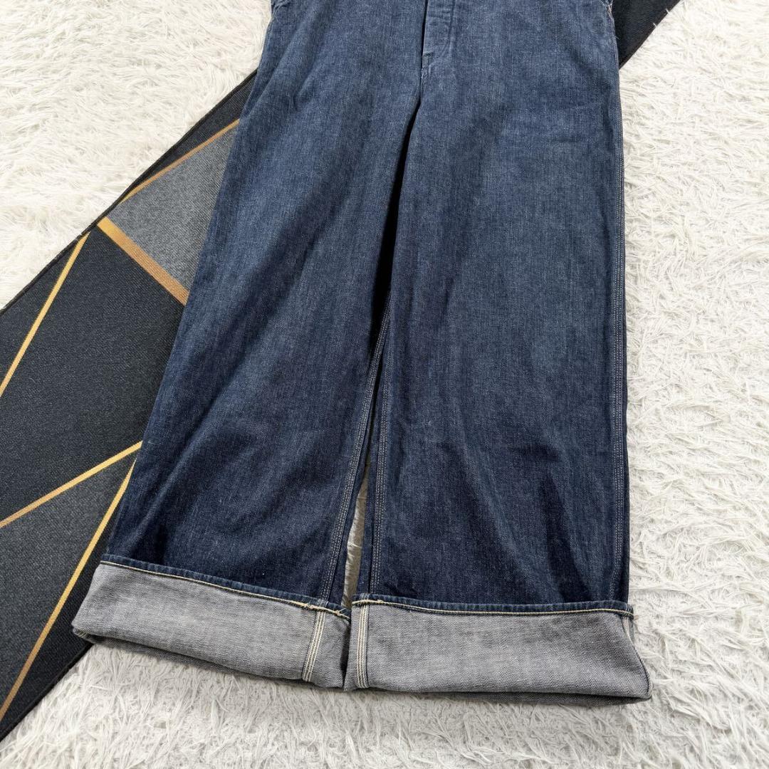 45R オーバーオール インディゴブルー ジーンズ サロペット XL デニム