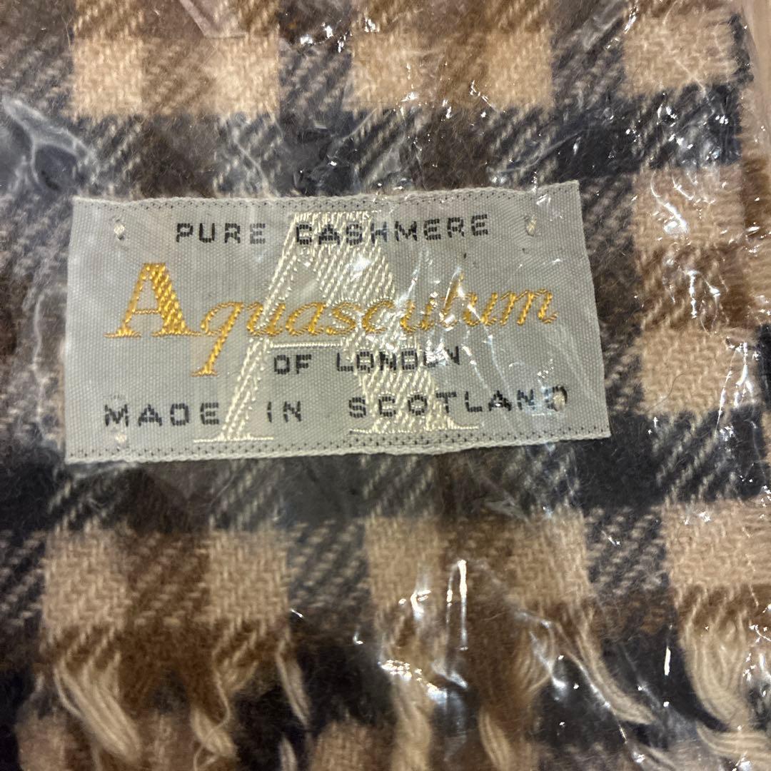 Aquascutumチェック柄マフラー