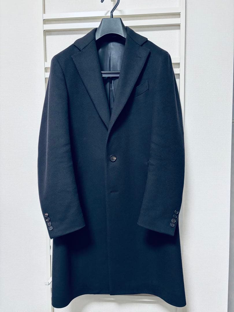 【定番】ラルディーニLARDINIチェスターコート　スポルベリーノサイズ46