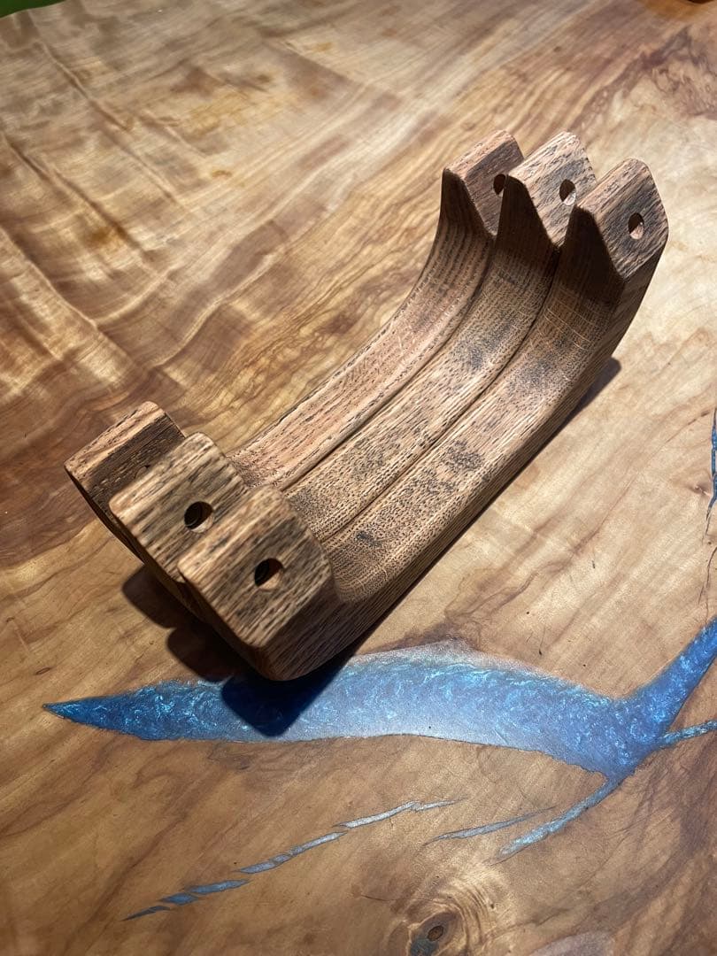 アンティーク調シリーズ ハイエース用アシストグリップ(レッドオーク)3個セット