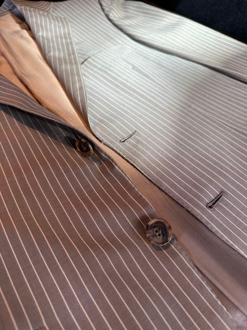 Belvest ストライプスーツ 50