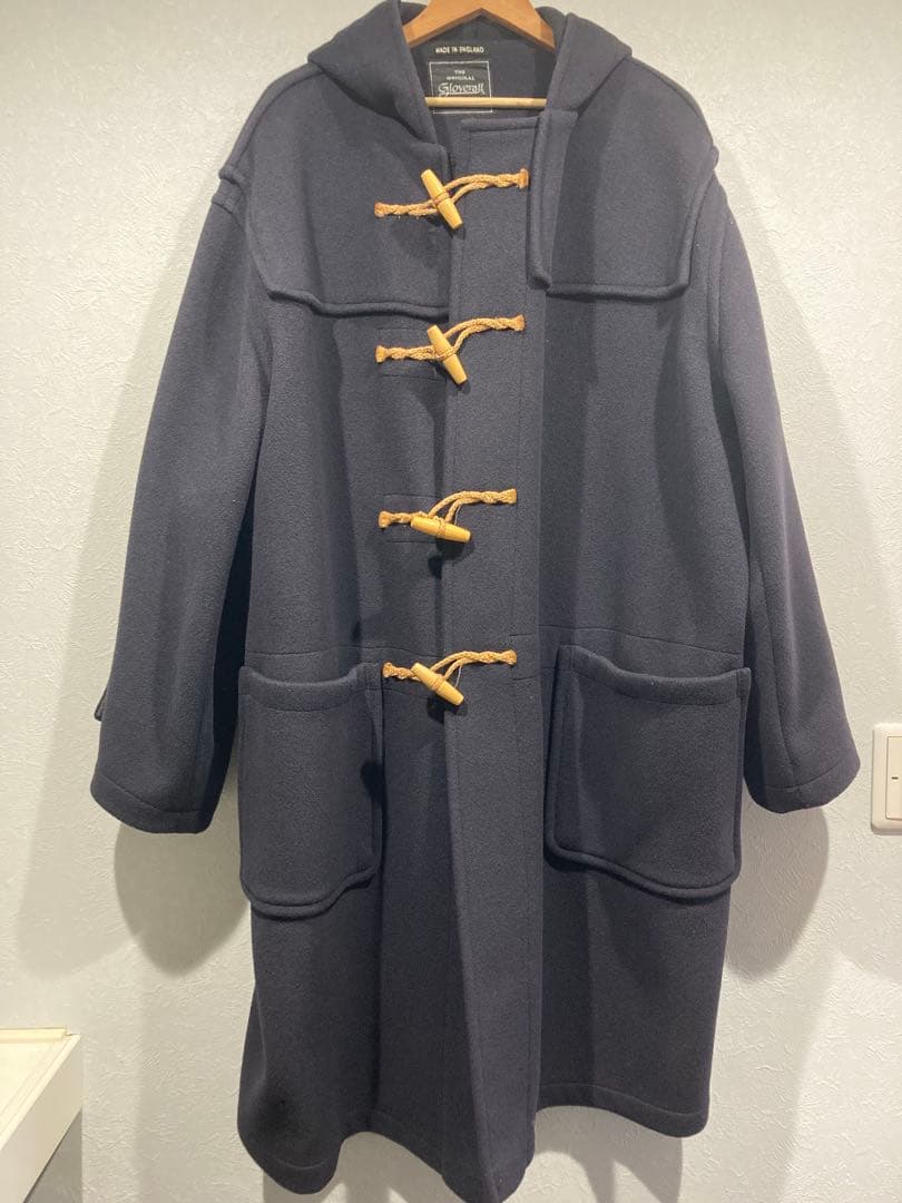 groverall ダッフル モンティ コート 英国製 肉厚 美品 ネイビー 紺