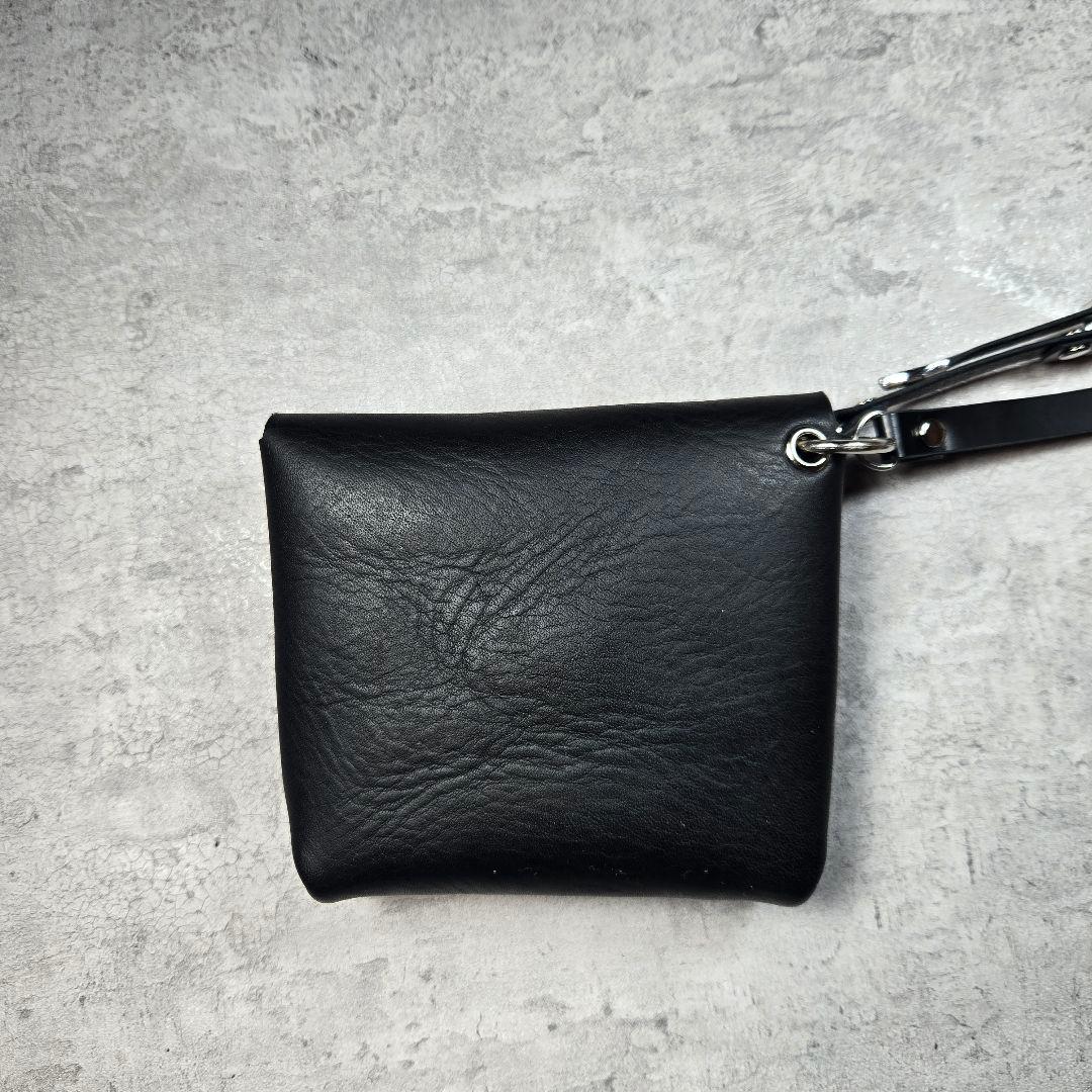 オーダー　スタッズ　レザー　ポーチ　ハンドメイド