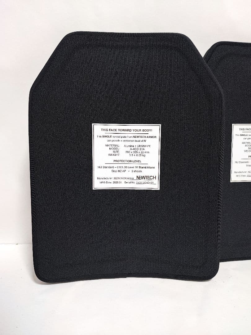 NIJ IV レベル４ 防弾プレート Lサイズ ２枚 セット 1