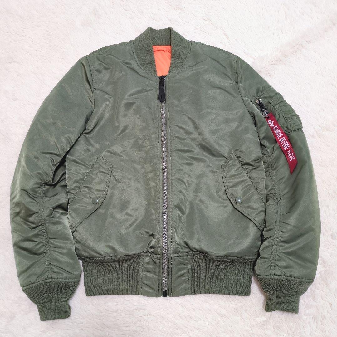 アルファインダストリーズ MA-1 フライトジャケット カーキ リバーシブル M