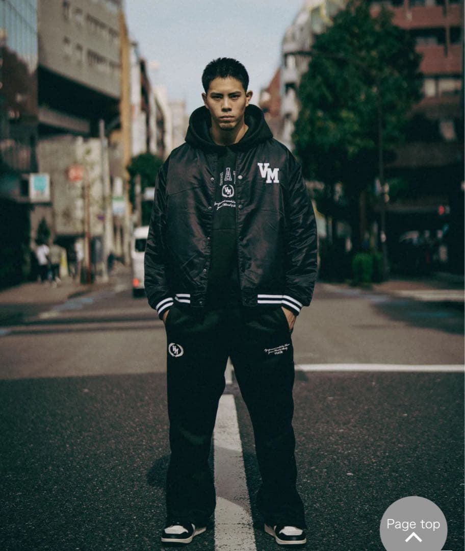 メンズ　スタジアムジャンパー　ブルゾン　中綿　VEATM ヴィートム　アウター