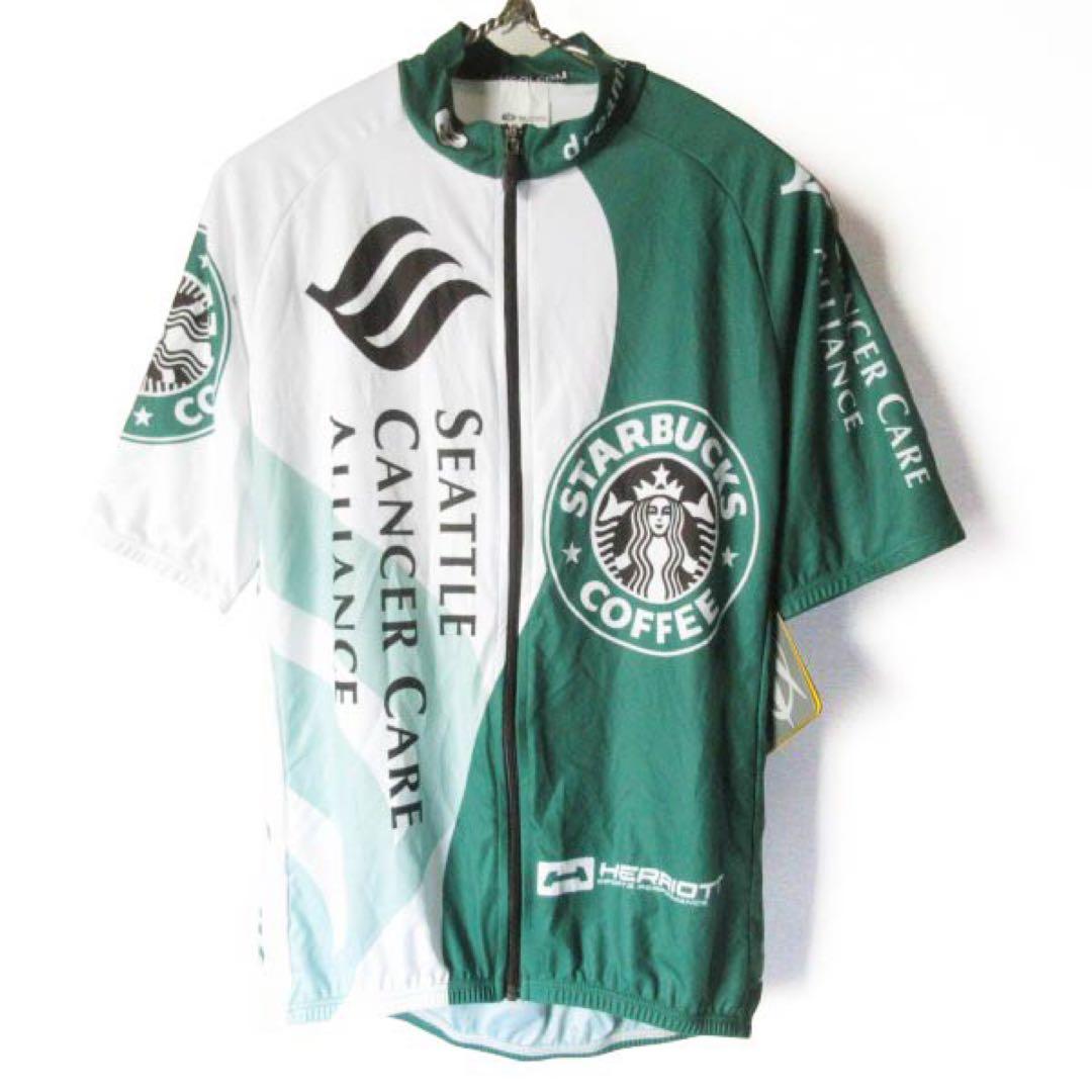 希少 新品 SUGOi スターバックス コーヒー 半袖 サイクルジャージ S