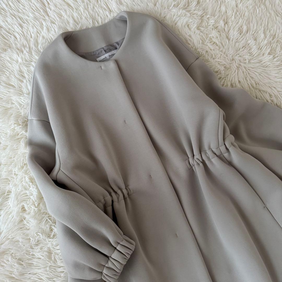 完売品✨極美品✨2024AWビアズリー ダンボールギャザーコート ロングコート