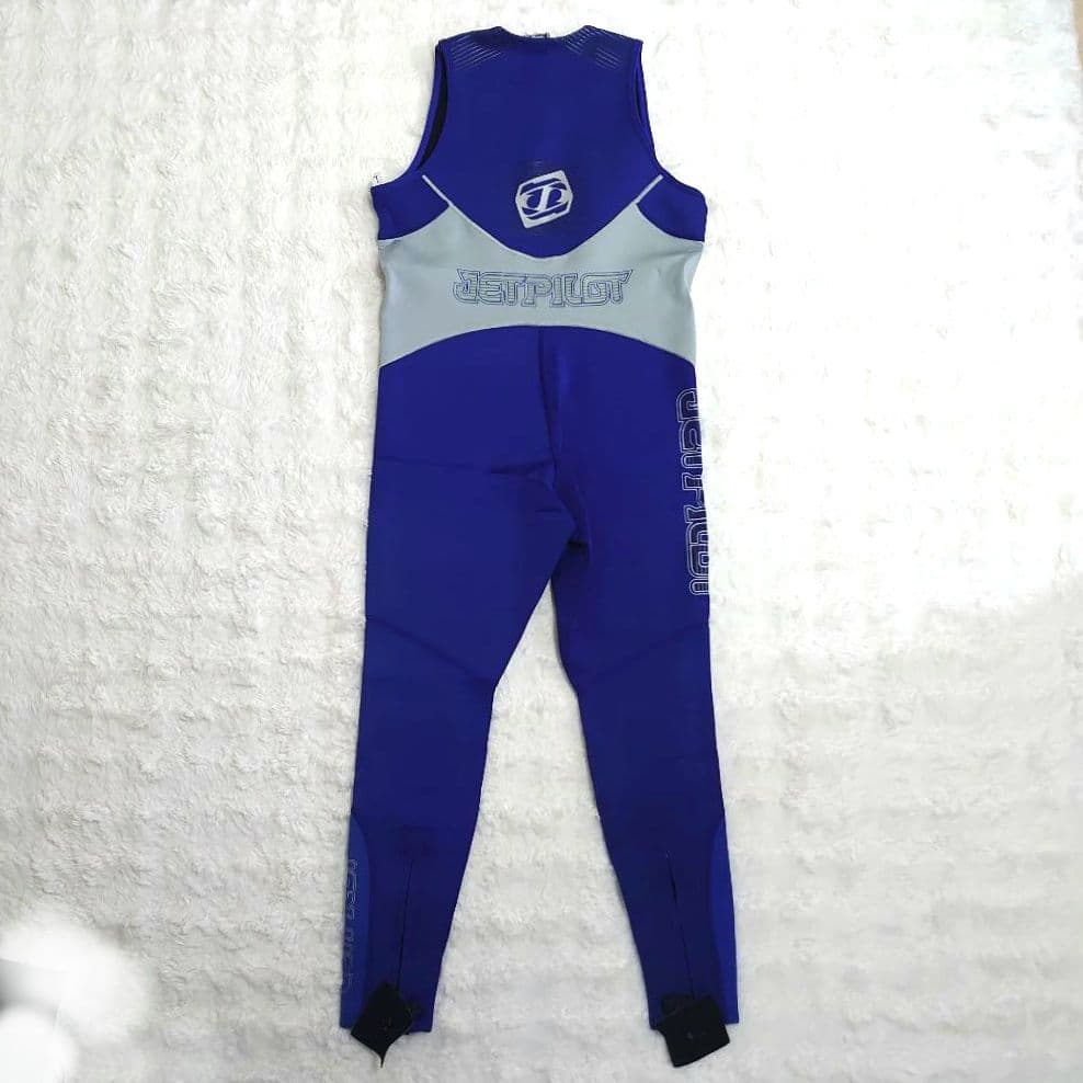 【未使用タグ付き】ウェットスーツ ロングジョンとジャケット　黒と青　Lサイズ