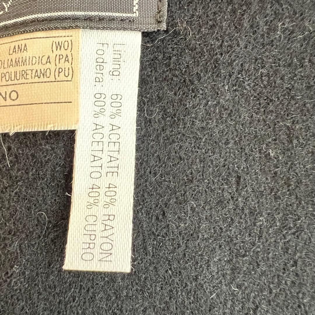 サルヴァトーレ　フェラガモ　ブラック ダブルブレスト ロングコート