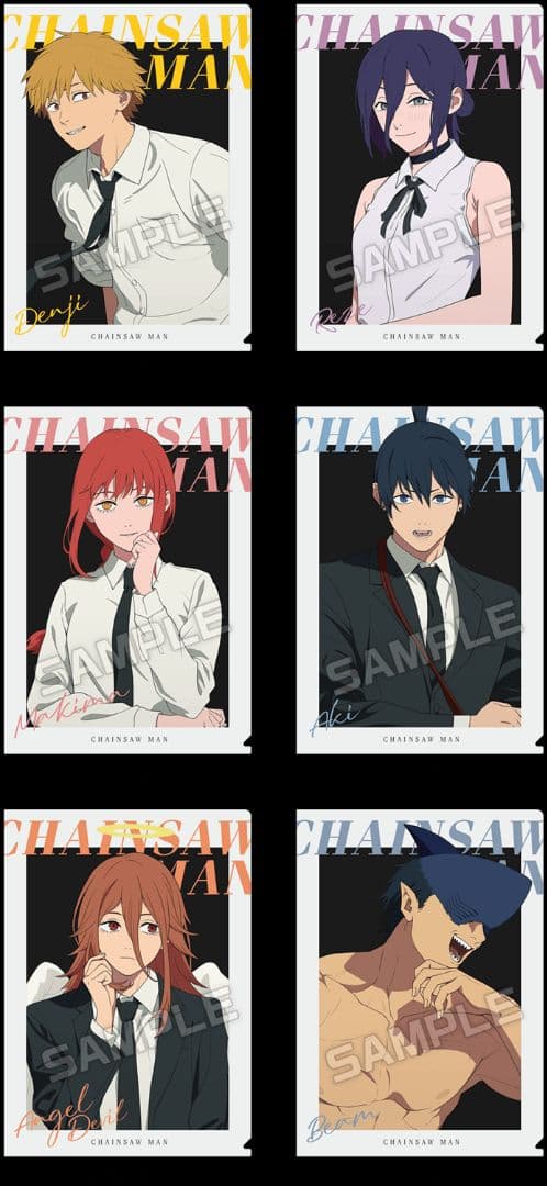 ローソンチェンソーマンクリアファイルその他グッズハート