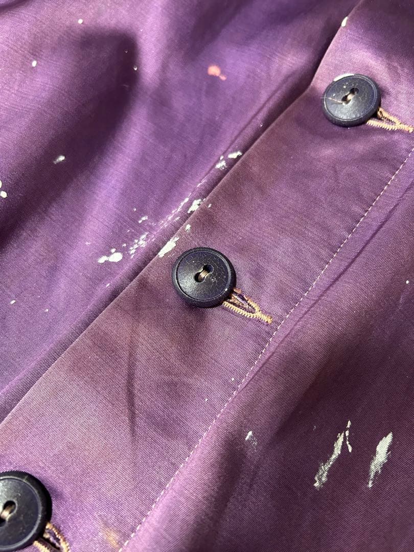 50's サテンボタスタ　スタジャン　ボロ