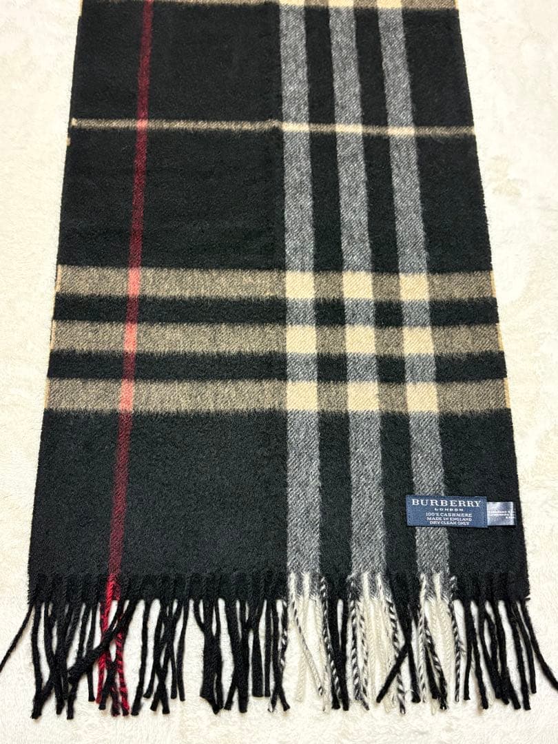 【希少色】Burberryバーバリー 100％カシミア メガチェック柄 マフラー