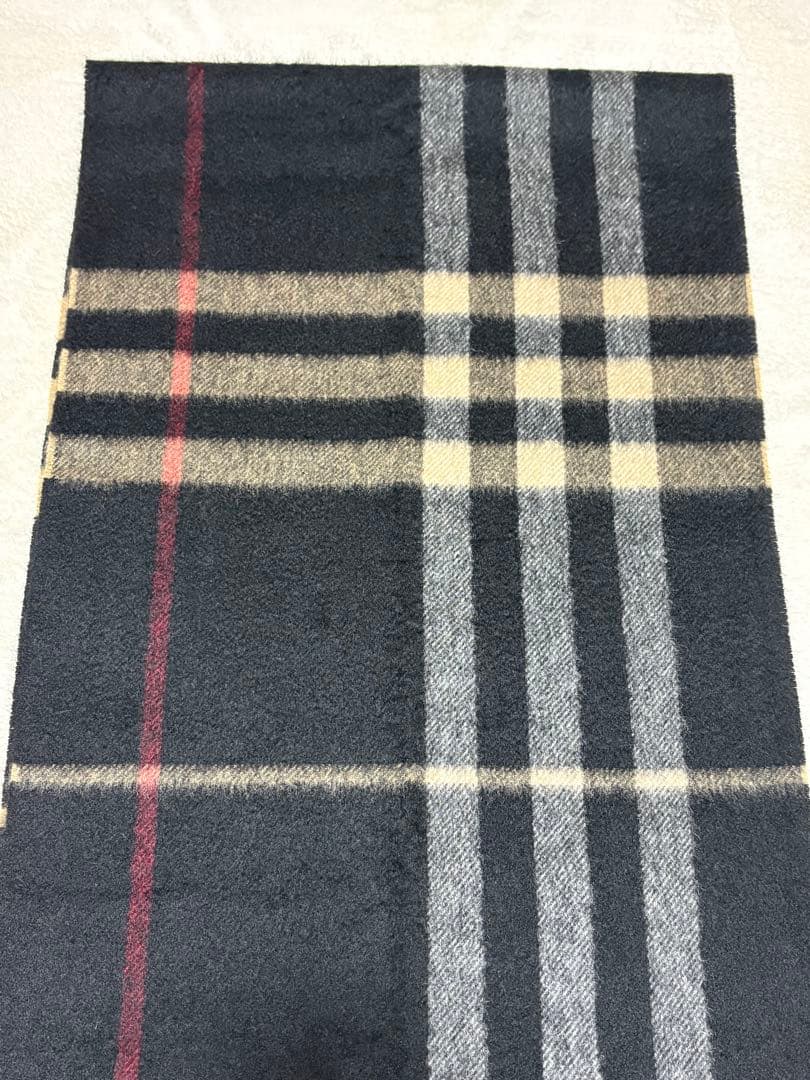【希少色】Burberryバーバリー 100％カシミア メガチェック柄 マフラー