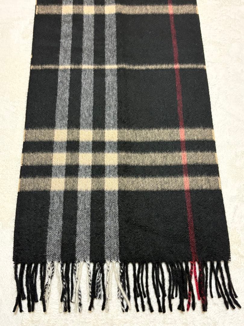 【希少色】Burberryバーバリー 100％カシミア メガチェック柄 マフラー