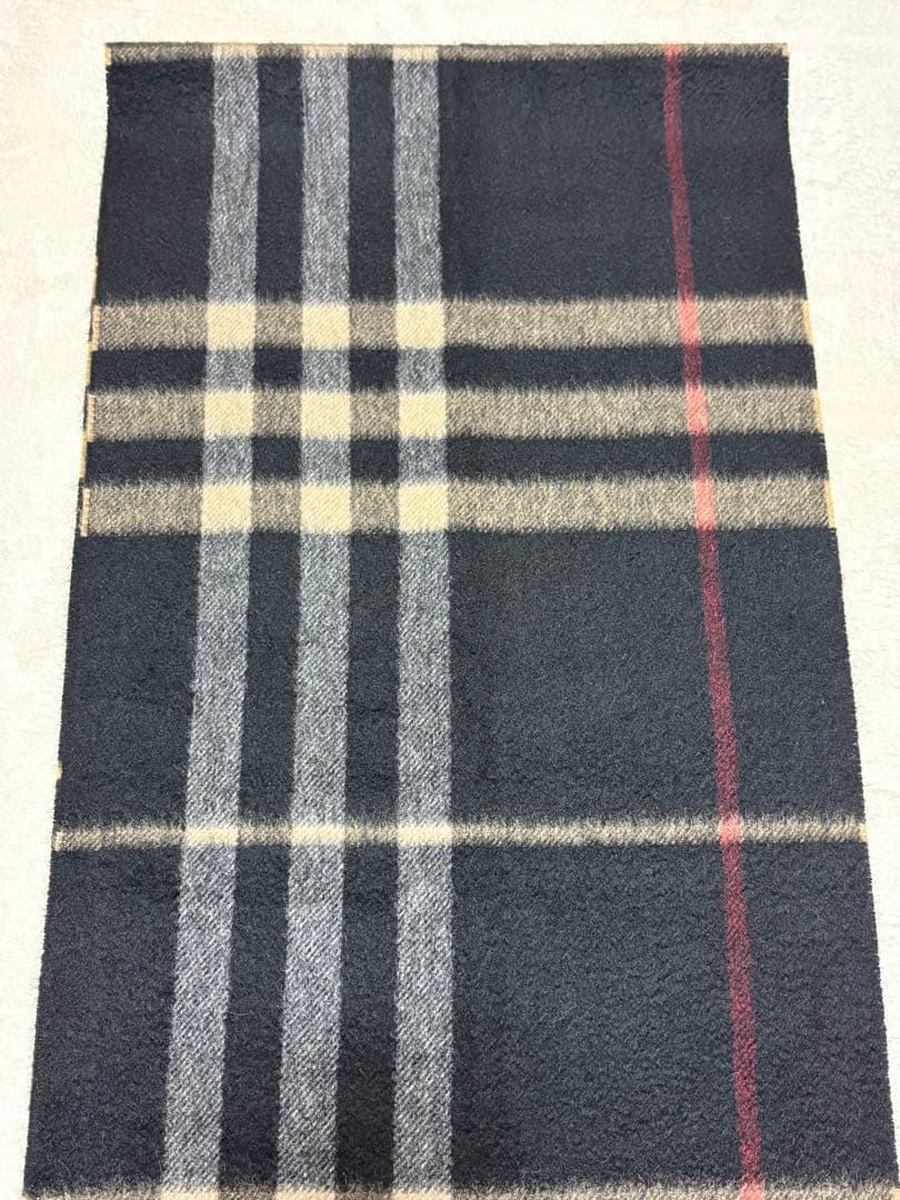 【希少色】Burberryバーバリー 100％カシミア メガチェック柄 マフラー