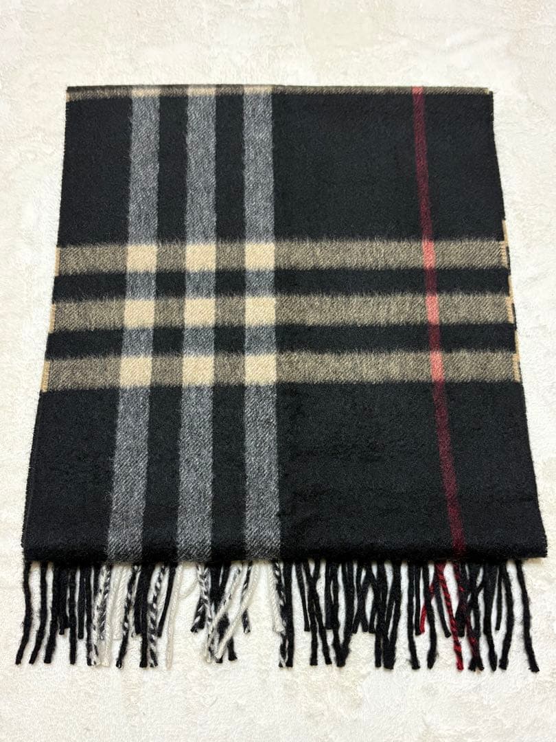 【希少色】Burberryバーバリー 100％カシミア メガチェック柄 マフラー