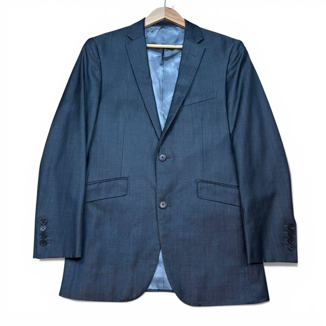 極美品 バーバリーブラックレーベル スリーピース スーツ 総裏 ロゴ総柄 38