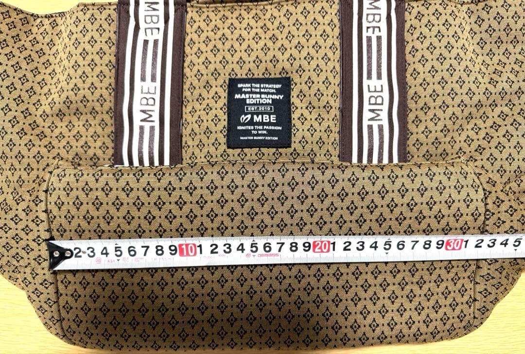 MASTER BUNNY EDITIONダイヤ柄ジャガードトートバッグ