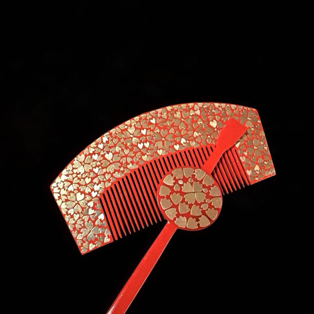 日本髪 髪飾り 七五三(7歳)～成人式 ピンク