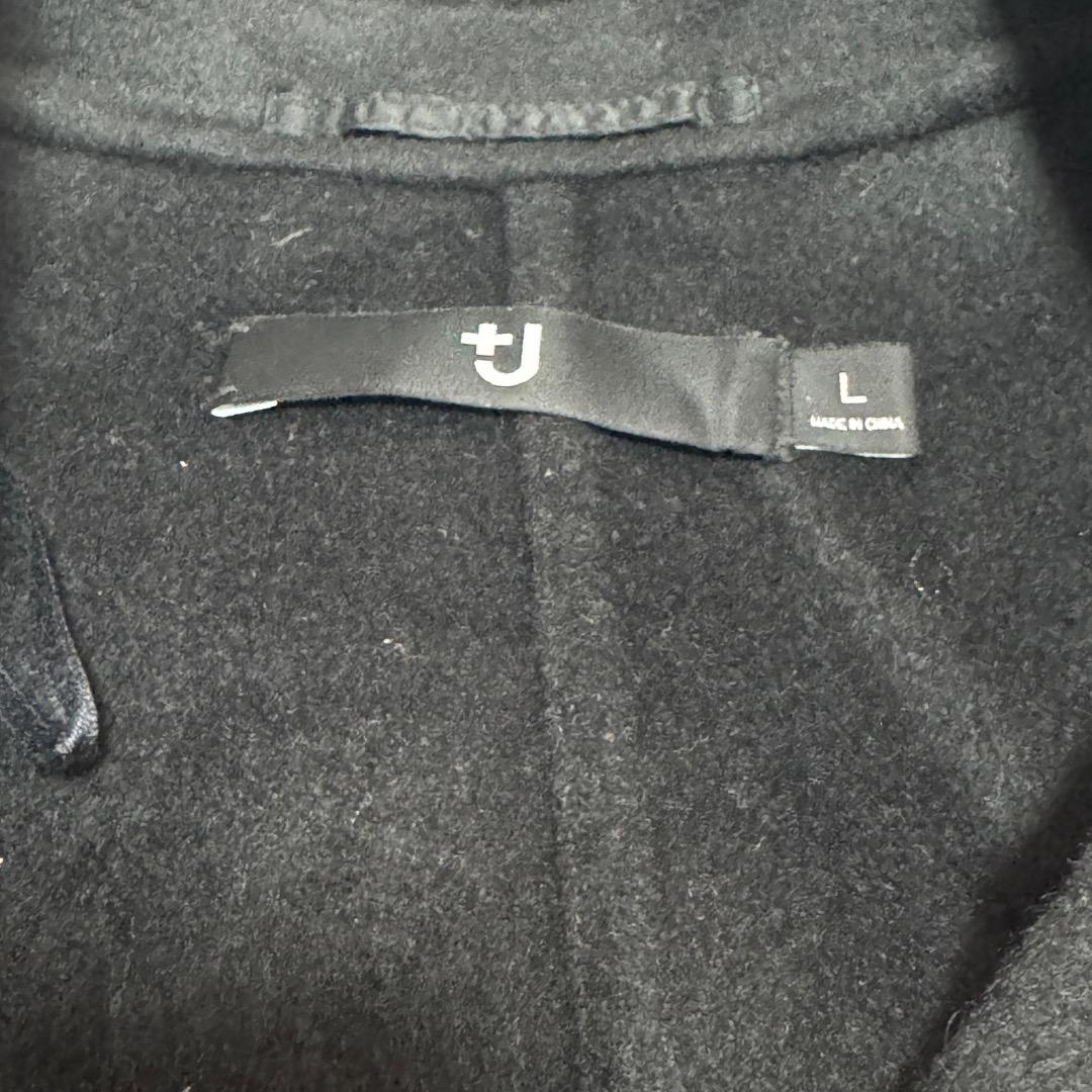 Uniqlo　＋J　カシミヤブレンド　ラップロングコート　ブラック　L