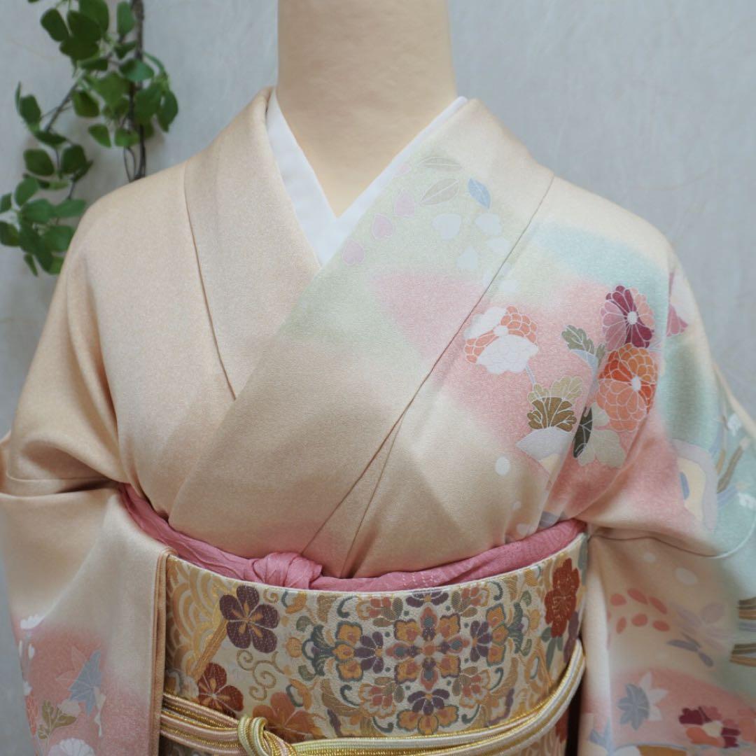 訪問着フルセット　290▪︎ 正絹　卒業式　入学式　お宮参り　七五三　披露宴