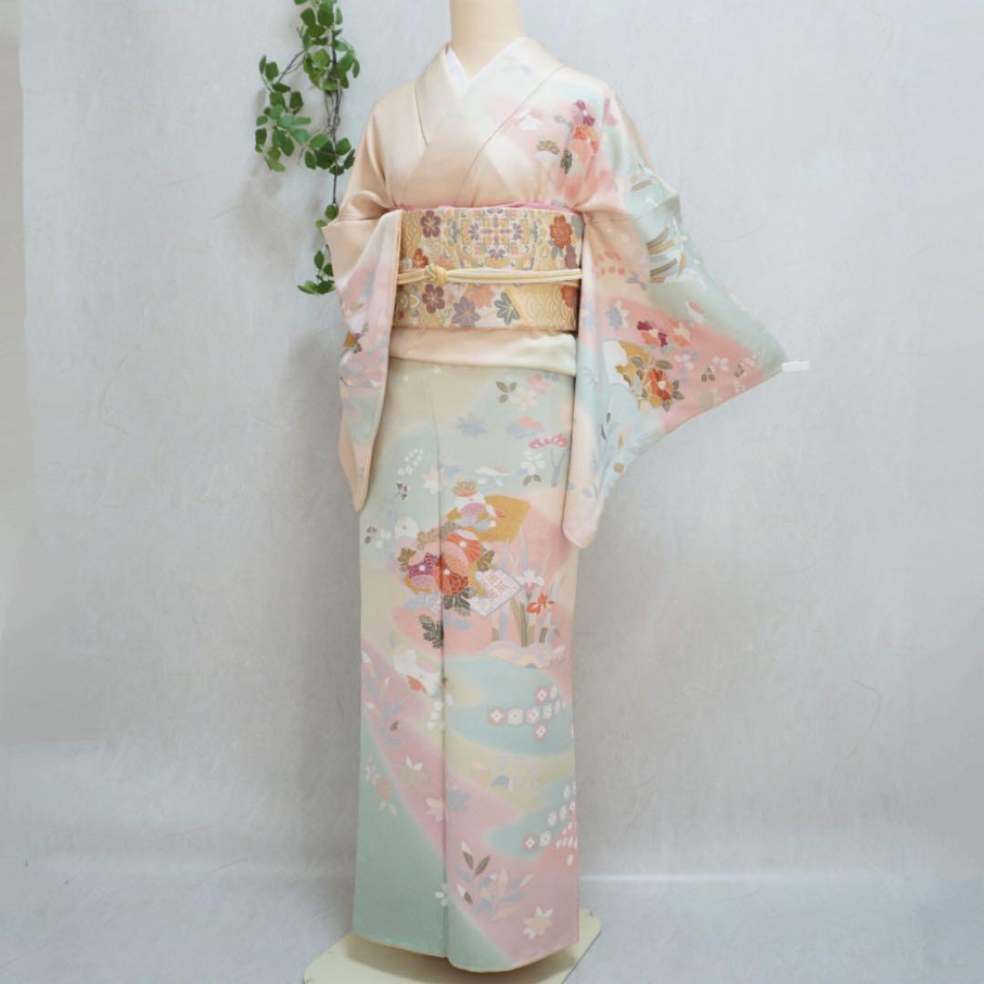 訪問着フルセット　290▪︎ 正絹　卒業式　入学式　お宮参り　七五三　披露宴